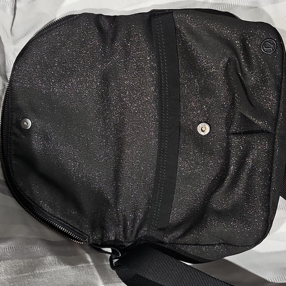 Lululemon Festival Bag; Black Crossbody Bag with Adjustable Strap - Picture 5 of 10
